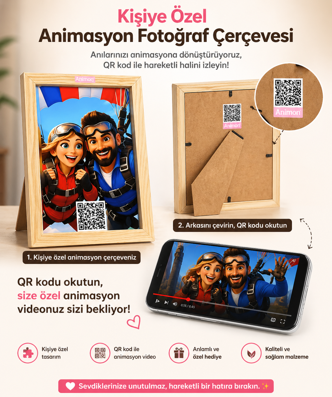 Animasyon Çerçeve QR Kodlu