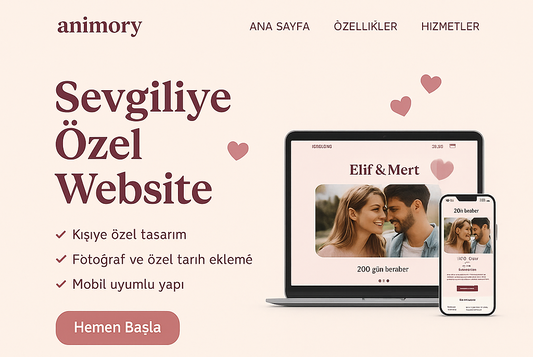 Sevgiliye Özel Website (Premium)