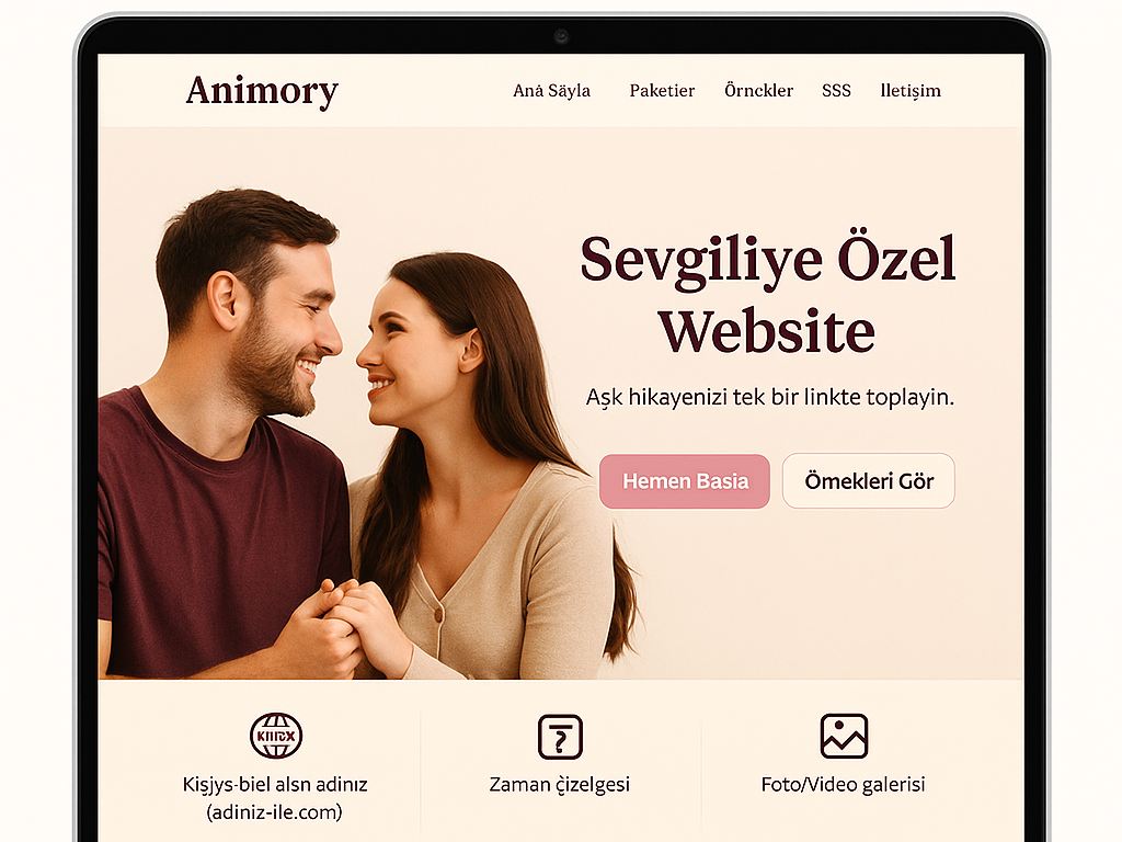 Sevgiliye Özel Website (Premium)