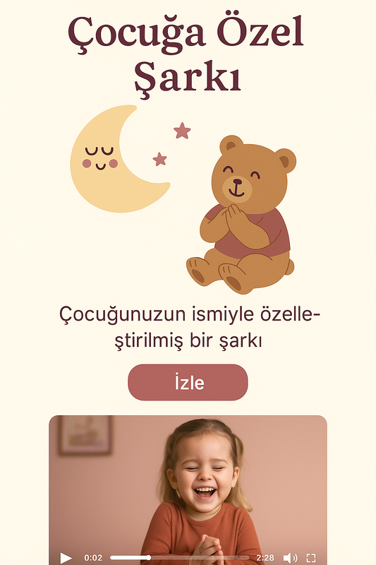 Çocuğa Özel Şarkı | İsme Özel Çocuk Şarkısı