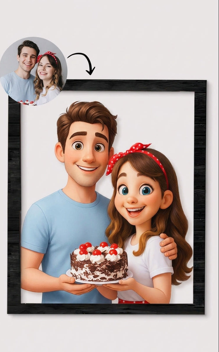 Kişiye Özel Animasyon Çizgi Film Tablosu